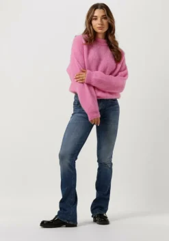 donkerblauwe 7 for all mankind skinny jeans hw skinny slim illusion alleyway with raw cut