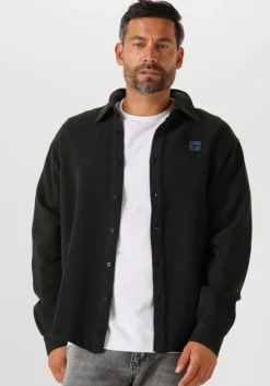 donkerblauwe american vintage overshirts afaz chemises