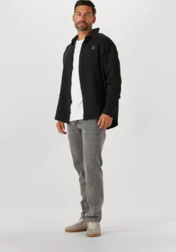 donkerblauwe american vintage overshirts afaz chemises