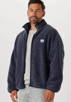 donkerblauwe american vintage vest hoktown zip