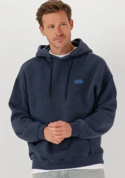 donkerblauwe american vintage sweater doven hoodie