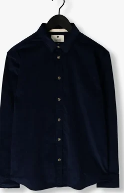 donkerblauwe anerkjendt overhemd akleif solid cord shirt