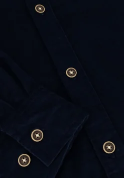 donkerblauwe anerkjendt overhemd akleif solid cord shirt