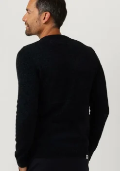 donkerblauwe anerkjendt trui aksune chenille knit