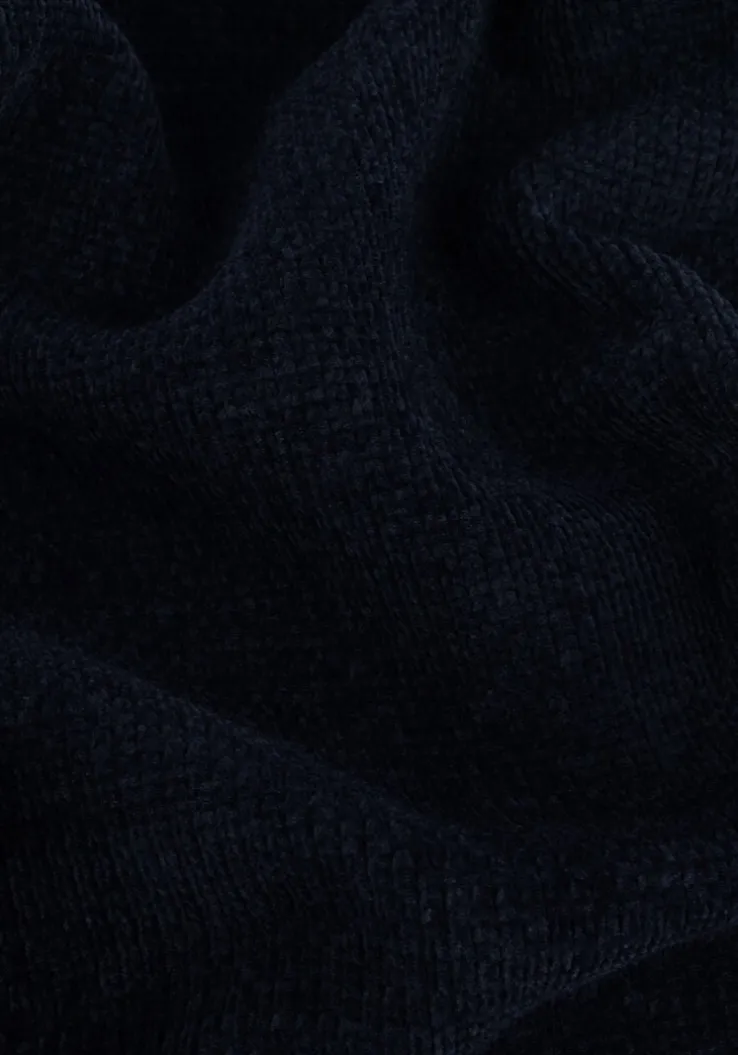 donkerblauwe anerkjendt trui aksune chenille knit