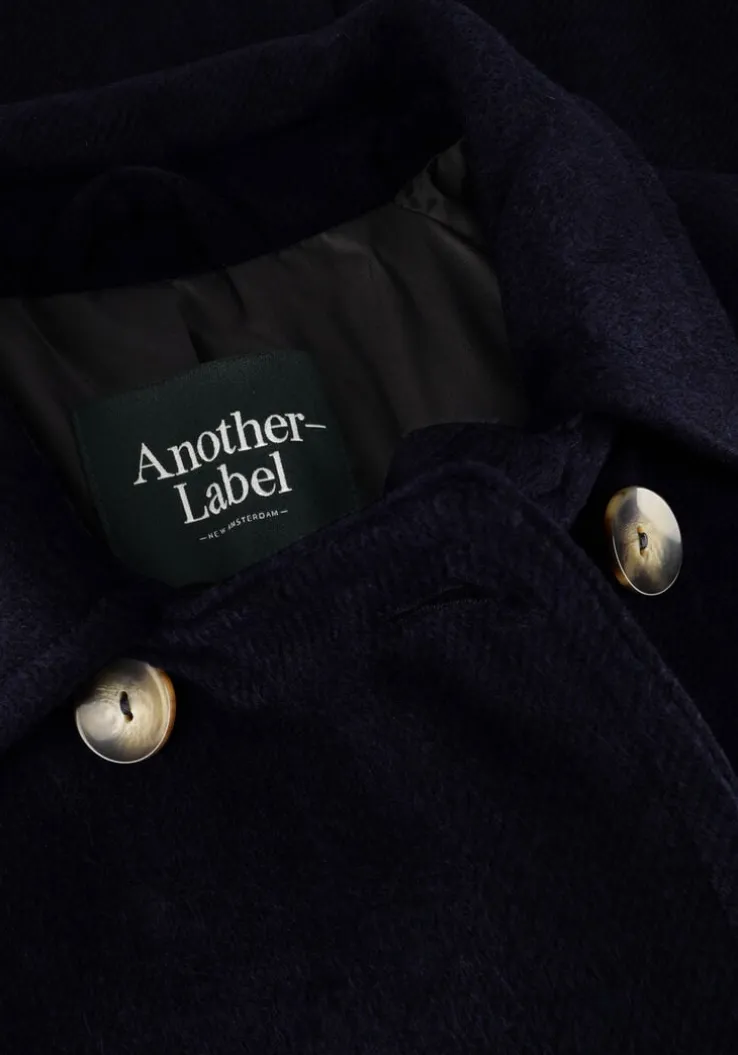 donkerblauwe another label mantel maud coat
