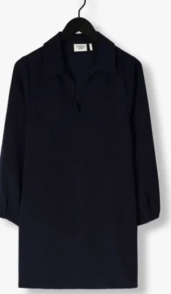 donkerblauwe another label mini jurk farida dress l/s