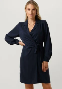 donkerblauwe another label mini jurk milou dress l/s
