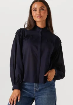 donkerblauwe antik batik blouses ange blouse