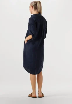 donkerblauwe bellamy midi jurk fay