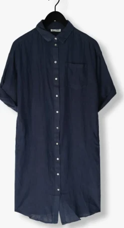 donkerblauwe bellamy midi jurk fay