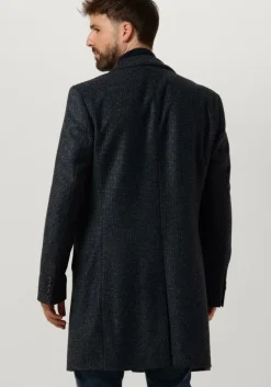 donkerblauwe boss black gewatteerde jas h-hyde-j-234