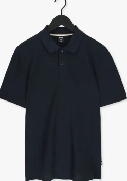 donkerblauwe boss black polo pallas