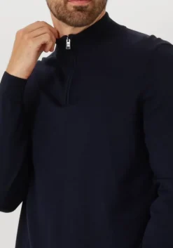 donkerblauwe boss black trui ebenji