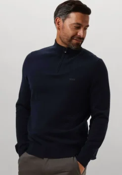 donkerblauwe boss black trui emarlo