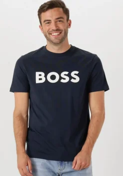donkerblauwe boss orange t-shirt thinking_1