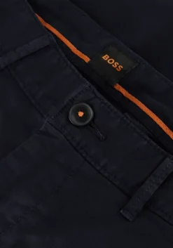 donkerblauwe boss orange korte broek chino-slim-short