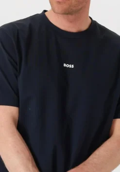donkerblauwe boss orange t-shirt tchup 10242929 01