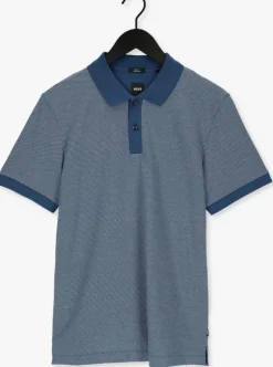 donkerblauwe boss polo phillipson 103