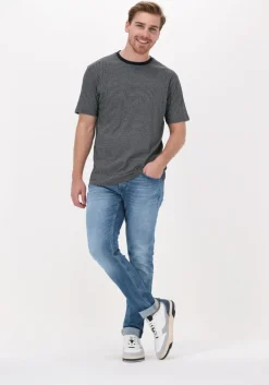 donkerblauwe boss t-shirt teometric