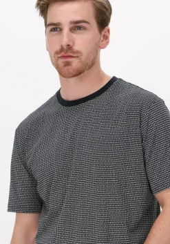 donkerblauwe boss t-shirt teometric