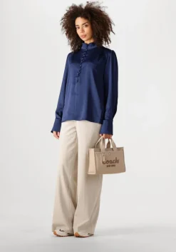 donkerblauwe bruuns bazaar blouses bbchatrine blouse