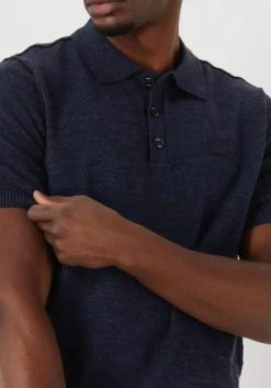 donkerblauwe butcher of blue polo lt clifden polo