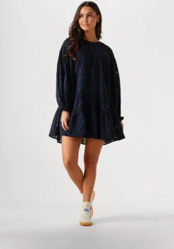 donkerblauwe by-bar jurken inez dress