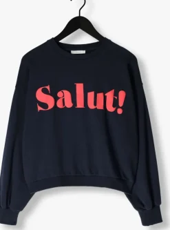 donkerblauwe by-bar sweater bibi salut sweater