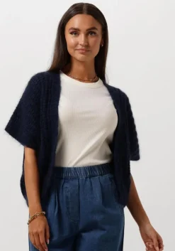 donkerblauwe by-bar vest anna cardigan