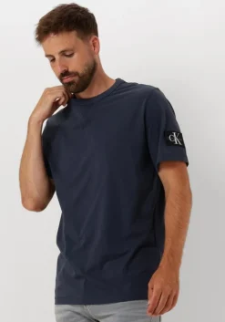 donkerblauwe calvin klein t-shirt badge regular tee