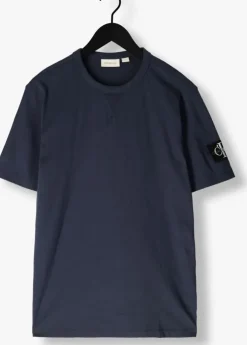 donkerblauwe calvin klein t-shirt badge regular tee