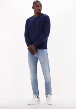 donkerblauwe calvin klein sweater superior wool crew neck sweater