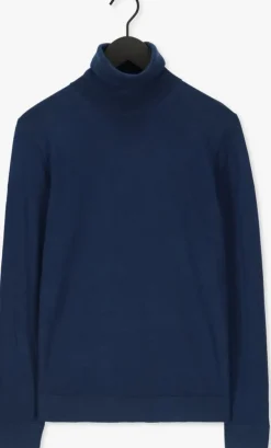 donkerblauwe calvin klein coltrui merino turtle neck