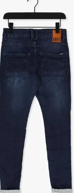 donkerblauwe cars jeans slim fit jeans kids burgo jog