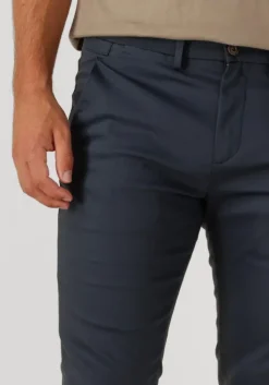 donkerblauwe cast iron chino riser chino