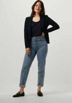 donkerblauwe cc heart top lace top