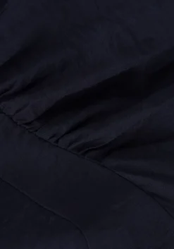 donkerblauwe co'couture midi jurk callum volume dress