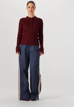 donkerblauwe co'couture wijde broek mingus long pant