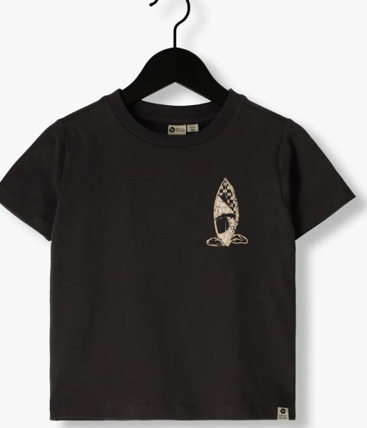 donkerblauwe daily7 t-shirt t-shirt print