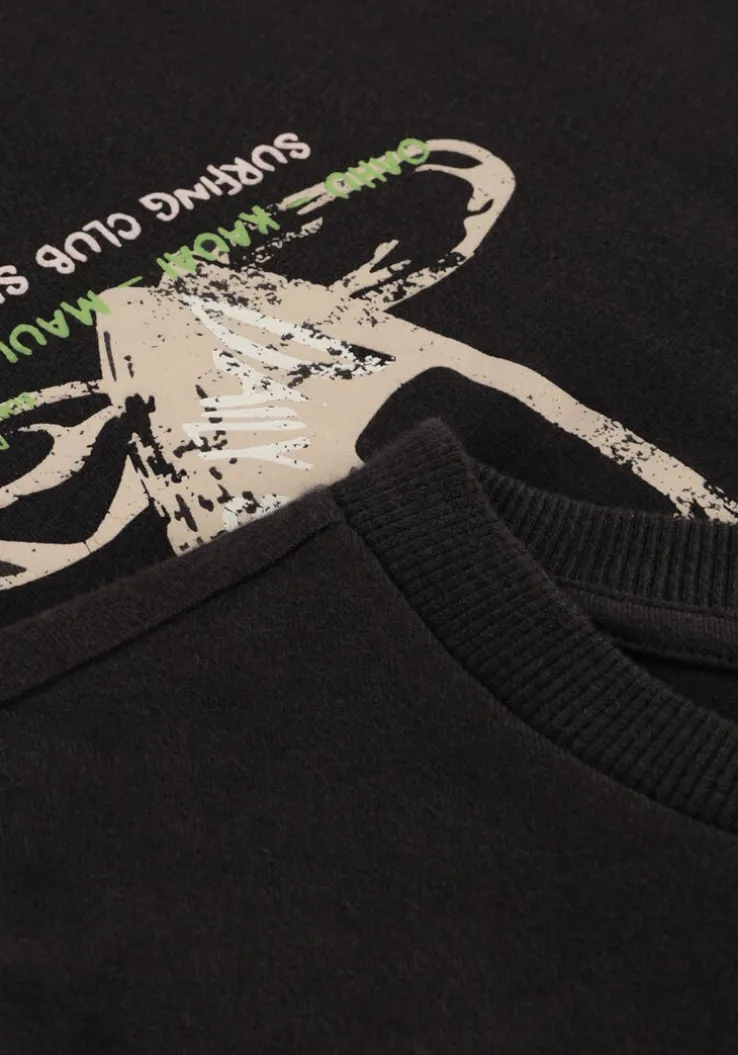 donkerblauwe daily7 t-shirt t-shirt print