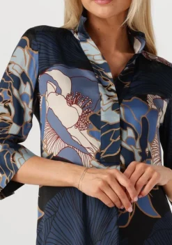 donkerblauwe dea kudibal mini jurk kamilles