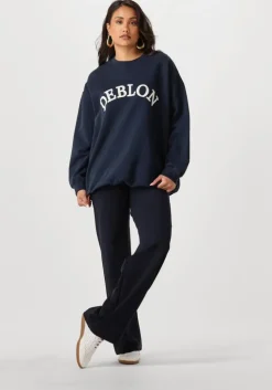 donkerblauwe deblon sports sweater romee