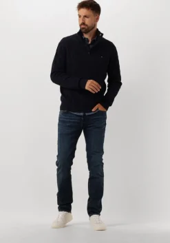 donkerblauwe desoto casual overhemd casual kent 1/1