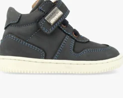 donkerblauwe develab hoge sneakers 44386