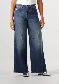 donkerblauwe diesel wide jeans 1978 d-akemi