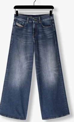 donkerblauwe diesel wide jeans 1978 d-akemi