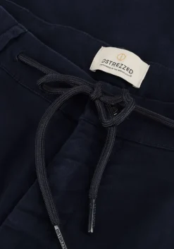 donkerblauwe dstrezzed chino lancaster twill knit tapered jogger