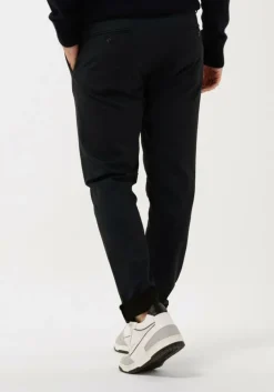 donkerblauwe dstrezzed pantalon lancaster tapered jogger printed pattern