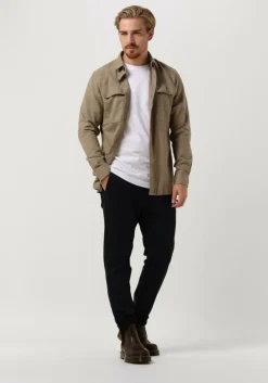 donkerblauwe dstrezzed pantalon lancaster tapered jogger printed pattern